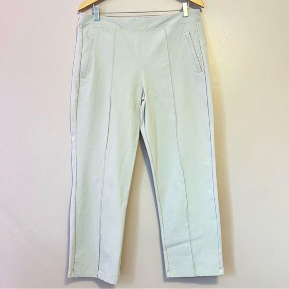 Athleta Headlands Hybrid Pant Birch Gray Sz 16 Stretch Hiking Outdoor Gorpcore - Picture 2 of 12